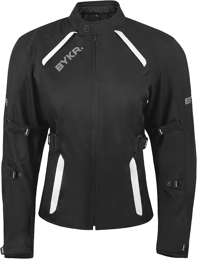 BYKR Womens Motorcycle Jacket For Women Ladies Motorsports Enduro Biker Adventure CE Armored Powersports Protective Gear for Female Motorbike Riders Jackets