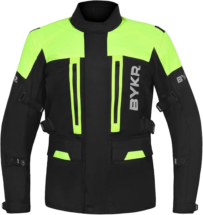 BYKR Adventure Touring Motorcycle Jacket For Men & Women Enduro Biker Textile Riding Gear CE Armored