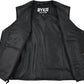 BYKR Leather Motorcycle Vest for Men & Women Biker Vests For Everyday Motorbike Riding Club All Purpose With Adjustable Sides