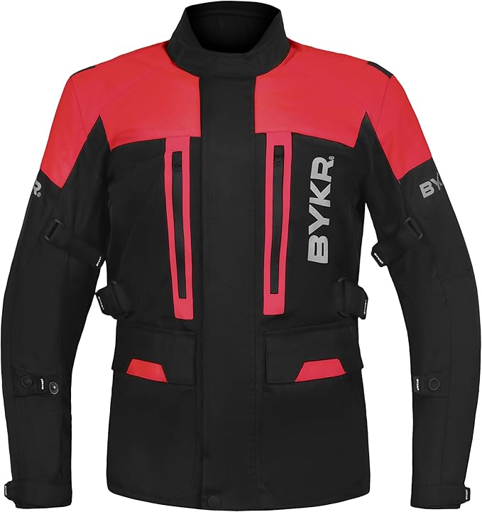 BYKR Adventure Touring Motorcycle Jacket For Men & Women Enduro Biker Textile Riding Gear CE Armored