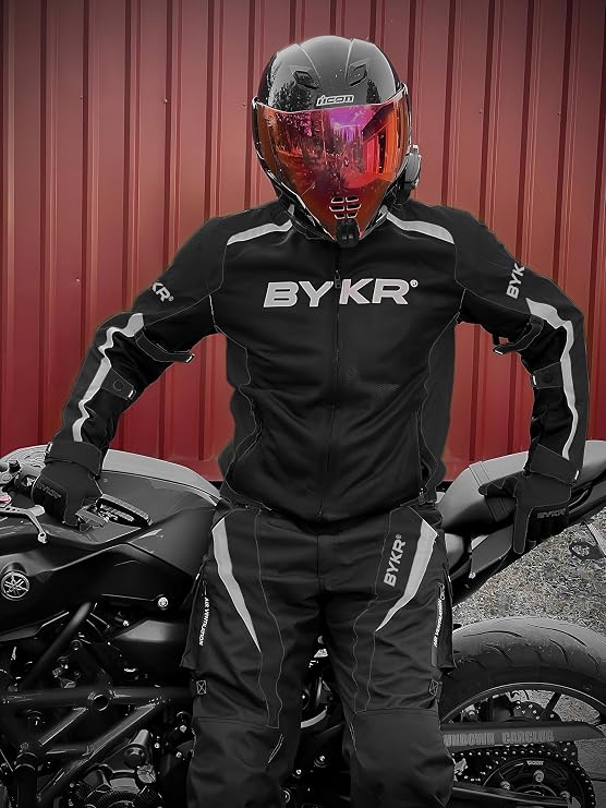 BYKR Motorcycle Pants for Men & Women Armored Cordura Overpants Enduro ATV Dual Sports Motocross Cargo Touring Adventure Pant