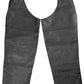 BYKR Leather Motorcycle Chaps for Men & Women Overpants Cowboy Riding Biker Vintage Chap Pants Adjustable Waist & Length
