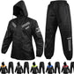 Waterproof Outdoors Motorcycle Rain Suits for Men & Women Cycling 2-Piece Breathable & Windproof Wet Weather Protection