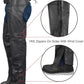 BYKR Leather Motorcycle Chaps for Men & Women Overpants Cowboy Riding Biker Vintage Chap Pants Adjustable Waist & Length